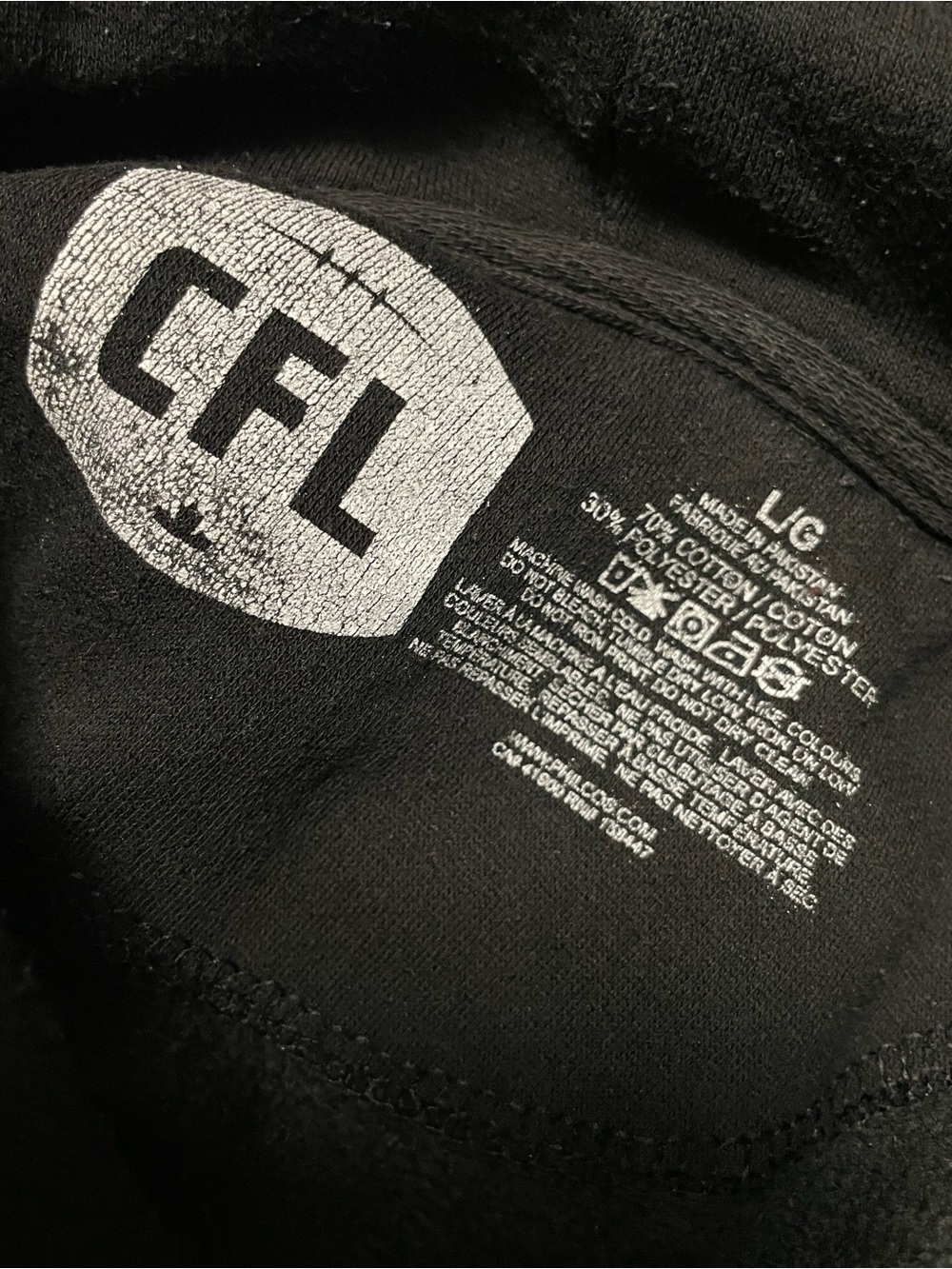 Calgary Stampeders Black Hoodie Men’s Large - Picture 7 of 8